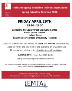 Call for Abstracts Spring 2016